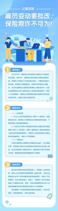雇員變動(dòng)要批改，保險(xiǎn)欺詐不可為！