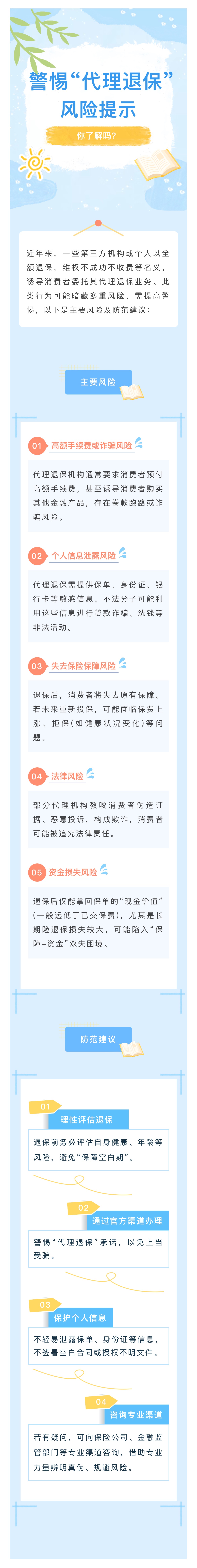 警惕“代理退?！憋L險提示你了解嗎？