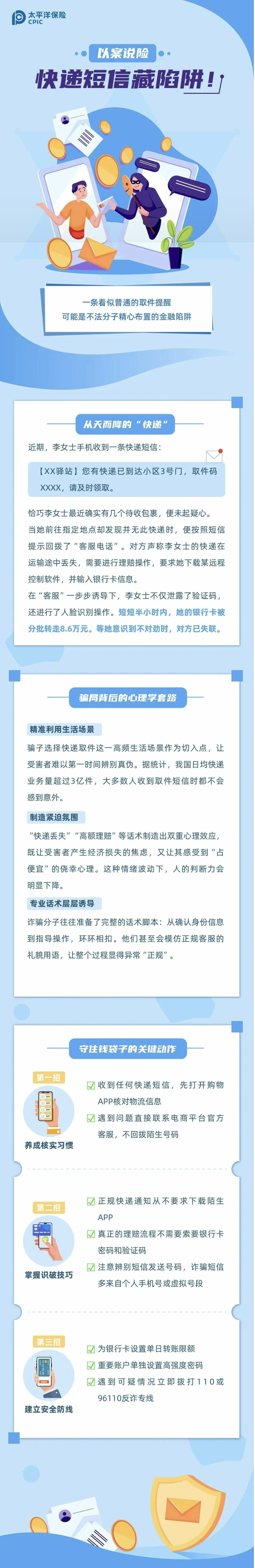 19.【以案說險(xiǎn)】快遞短信藏陷阱！