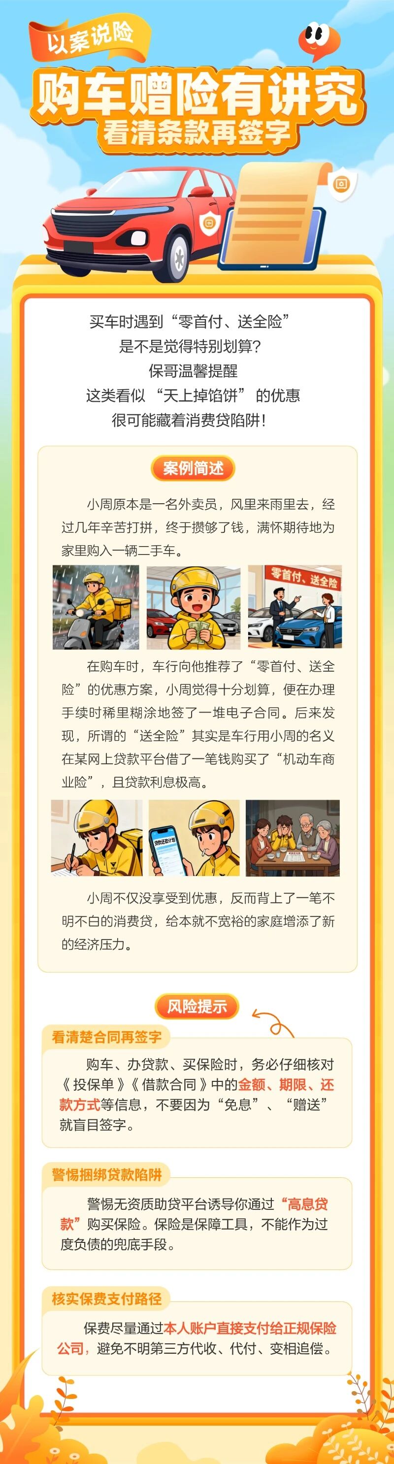 6.【以案說險】購車贈險有講究，看清條款再簽字