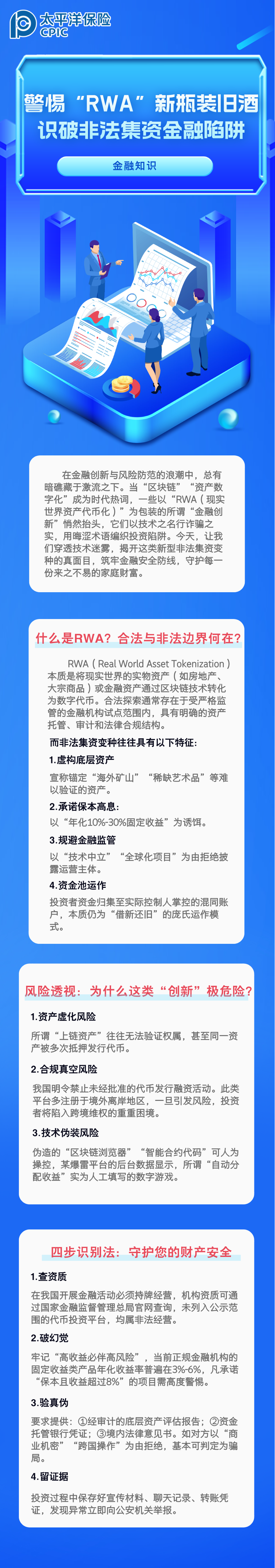 【金融知識(shí)】警惕“RWA”新瓶裝舊酒，識(shí)破非法集資金融陷阱 (1)